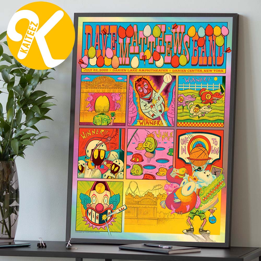 Dave Matthews Band Darien Center NY Event Poster At Darien Lake Amphitheater On July 22 2026 Home Decor Poster Canvas Dave Matthews Band Darien Center NY Event Poster At Darien Lake Amphitheater On July 22 2026 Home Decor Poster Canvas