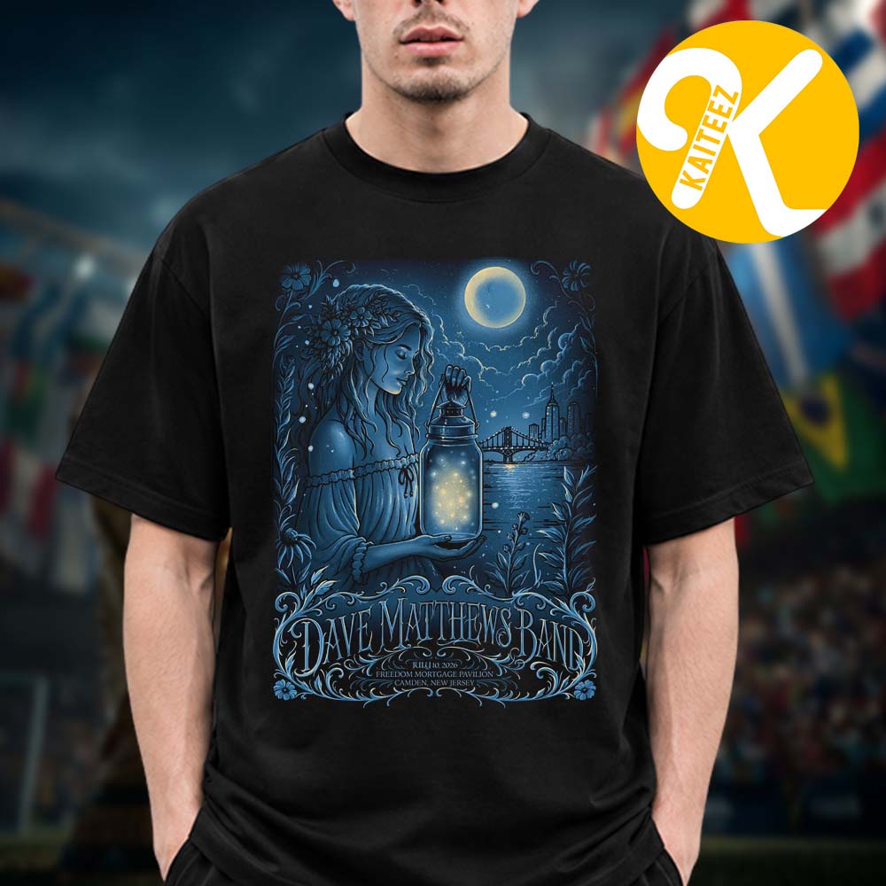 Dave Matthews Band Event Poster At Freedom Mortgage Pavilion In Camden New Jersey On July 10 2026 Unisex T-Shirt Dave Matthews Band Event Poster At Freedom Mortgage Pavilion In Camden New Jersey On July 10 2026 Unisex T-Shirt