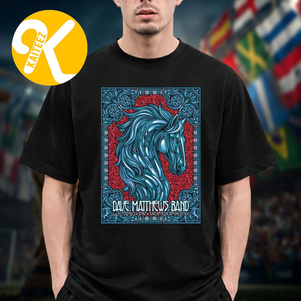 Dave Matthews Band Event Poster Night 1 At SPAC In Saratoga Springs NY On July 17 2026 Unisex T-Shirt Dave Matthews Band Event Poster Night 1 At SPAC In Saratoga Springs NY On July 17 2026 Unisex T-Shirt