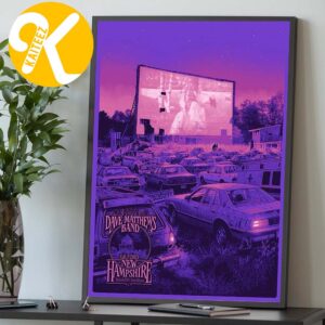 Dave Matthews Band Gilford NH Event Poster At BankNH Pavilion In Gilford New Hampshire On July 14 2026 Home Decor Poster Canvas