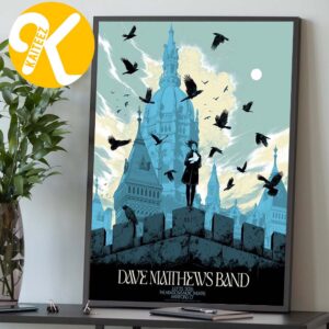 Dave Matthews Band Hartford CT Event Poster At The Meadows Music Theatre In Hartford CT On July 25 2026 Art By Ken Taylor Home Decor Poster Canvas