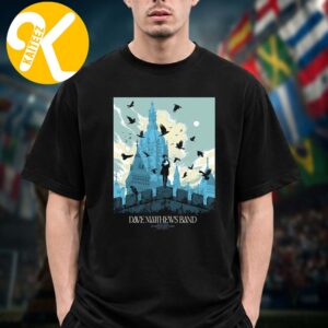 Dave Matthews Band Hartford CT Event Poster At The Meadows Music Theatre In Hartford CT On July 25 2026 Art By Ken Taylor Unisex T-Shirt