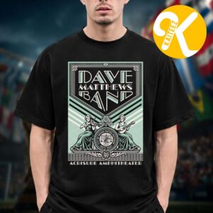 Dave Matthews Band Poster Event Night 2 At Acrisure Amphitheater In Grand Rapids MI On July 7 2026 Unisex T-Shirt