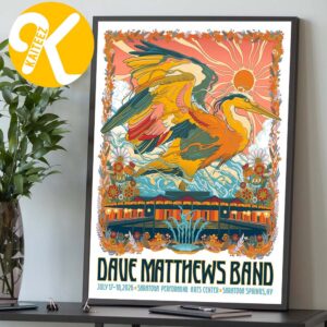 Dave Matthews Band Saratoga Springs NY Event Poster 2 Night At SPAC In Saratoga Springs NY On July 17 2026 Home Decor Poster Canvas