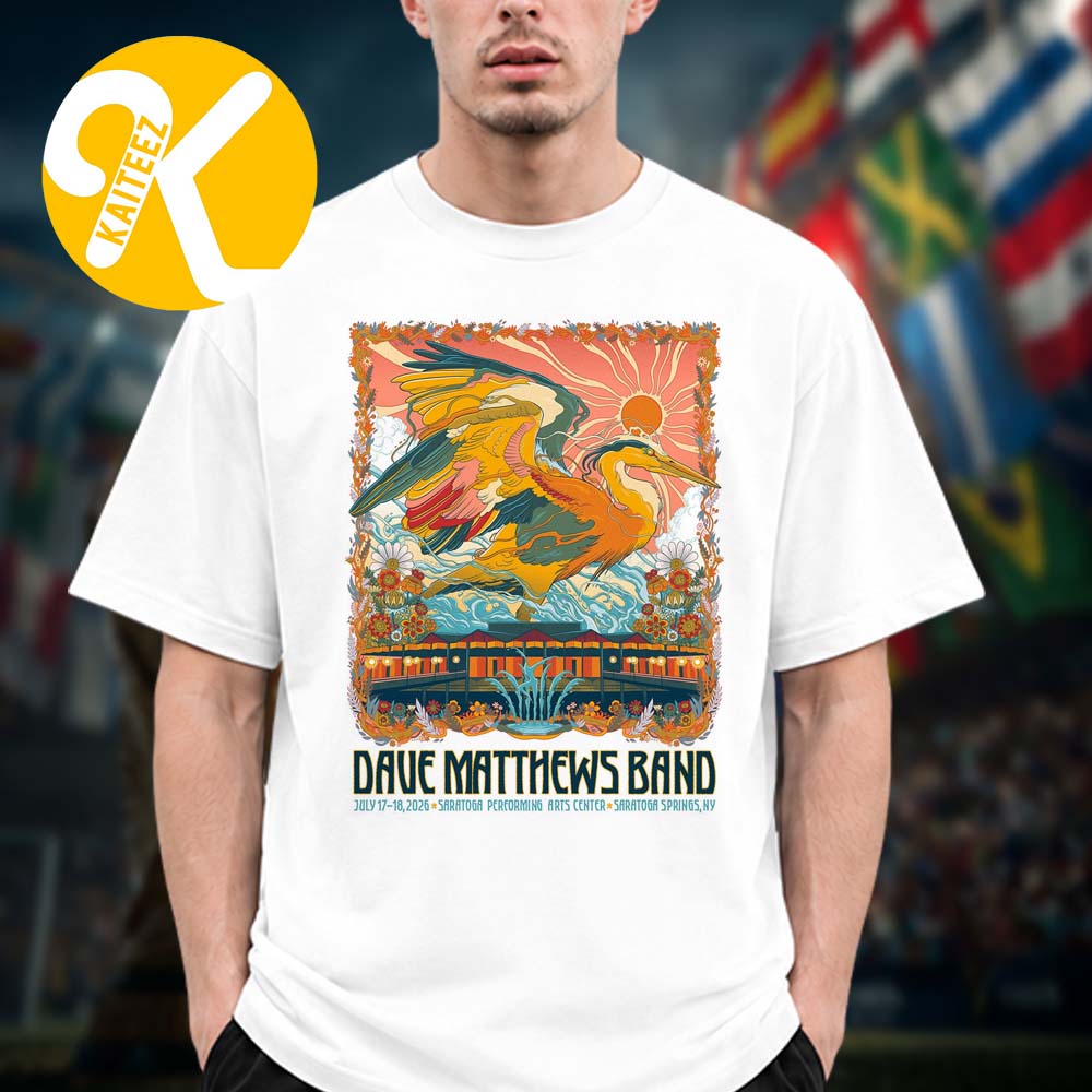 Dave Matthews Band Saratoga Springs NY Event Poster 2 Night At SPAC In Saratoga Springs NY On July 17 2026 Unisex T-Shirt Dave Matthews Band Saratoga Springs NY Event Poster 2 Night At SPAC In Saratoga Springs NY On July 17 2026 Unisex T-Shirt