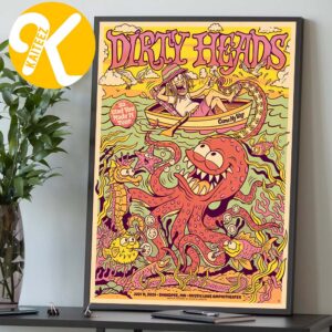 Dirty Heads Event Poster Shakopee MN So Glad You Made It Tour 2026 At Mystic Lake Amphitheater In Shakopee MN On July 11 2026 Home Decor Poster Canvas