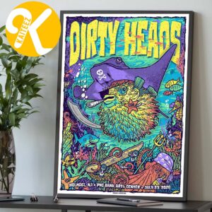 Dirty Heads Holmdel NJ Event Poster At PNC Bank Arts Center In Holmdel NJ On July 23 2026 Home Decor Poster Canvas