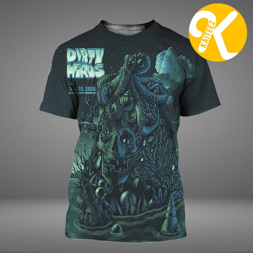 Dirty Heads Toronto ON Event Poster At RBC Amphitheater In Toronto ON On July 26 2026 All Over Print Shirt Dirty Heads Toronto ON Event Poster At RBC Amphitheater In Toronto ON On July 26 2026 All Over Print Shirt