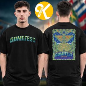 Domefest 2026 Event Poster Line Up At ACE Adventure Resort In New River Gorge West Virginia On August 6-8 2026 Two Sided Unisex T-Shirt