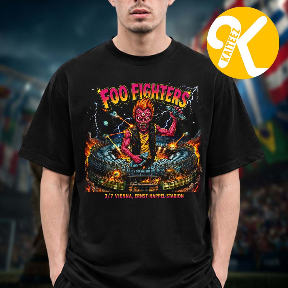Foo Fighters Event Tee Vienna AT At Ernst Happel Stadion In Vienna AT On July 3 2026 Unisex T-Shirt Foo Fighters Event Tee Vienna AT At Ernst Happel Stadion In Vienna AT On July 3 2026 Unisex T-Shirt
