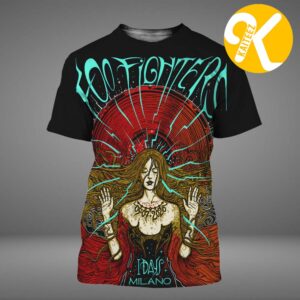 Foo Fighters Exclusive Poster Milan IT At Ippodromo SNAI La Maura In Milano IT On July 5 2026 All Over Print Shirt