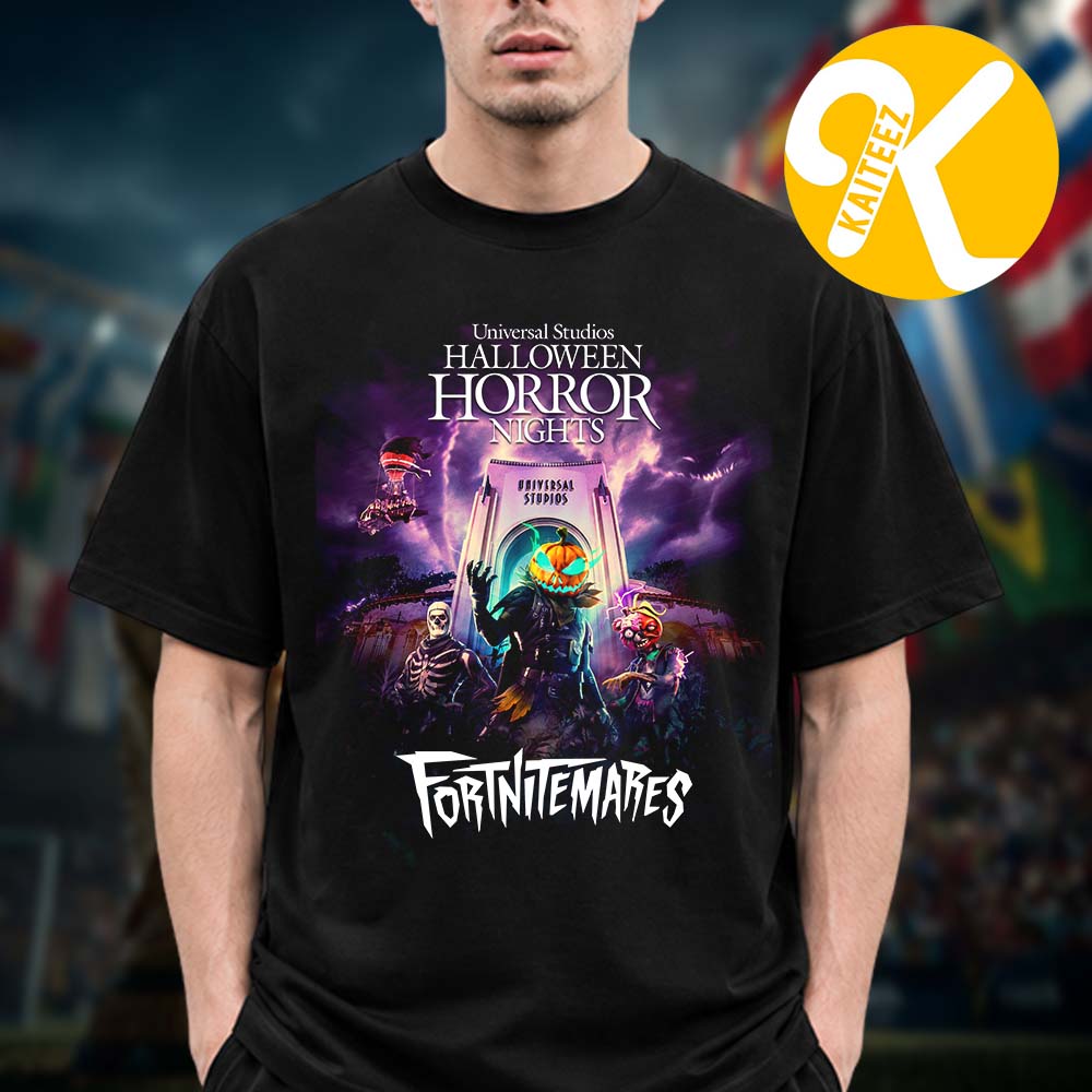Fortnitemares Merch Universal Studios Halloween Horror Nights Unisex T-Shirt Fortnitemares Merch Universal Studios Halloween Horror Nights Unisex T-Shirt