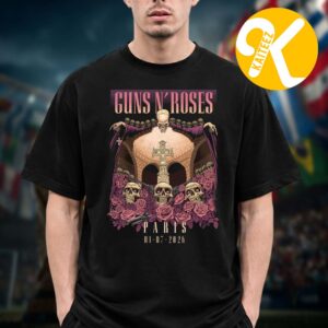Guns N Roses Poster Night 1 At Accor Arena In Paris France On July 1 2026 Unisex T-Shirt