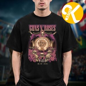 Guns N Roses Poster Night 2 At Accor Arena In Paris France On July 1 2026 Unisex T-Shirt