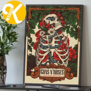 Guns N Roses Raleigh NC Event Poster North American Tour At Carter Finley Stadium In Raleigh NC On July 23 2026 Home Decor Poster Canvas