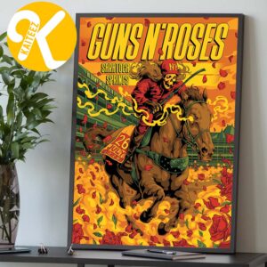 Guns N Roses Saratoga Springs NY Event Poster At Saratoga Performing Arts Center In Saratoga Springs In July 26 2026 Home Decor Poster Canvas