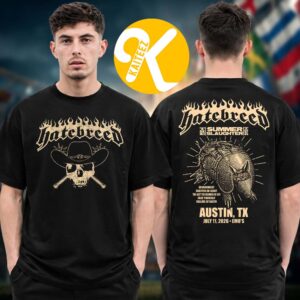 Hatebreed Event Tee Austin TX The Summer Slaughter 2026 Tour At Emo’s In Austin TX On July 11 2026 Two Sided Unisex T-Shirt