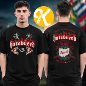 Hatebreed Event Tee Cincinnati OH The Summer Slaughter 2026 Tour At Bogart’s In Cincinnati OH On July 7 2026 Two Sided Unisex T-Shirt