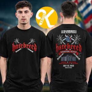 Hatebreed Event Tee Houston TX The Summer Slaughter 2026 Tour At House Of Blues In Houston TX On July 10 2026 Two Sided Unisex T-Shirt