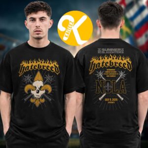 Hatebreed Event Tee New Orleans LA The Summer Slaughter 2026 Tour At Tipitina’s Uptown In New Orleans LA On July 9 2026 Two Sided Unisex T-Shirt