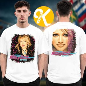 Hilary Duff Merch The Lucky Me Tour 2026 2027 Reprint 2004 Two Sided Unisex T-Shirt