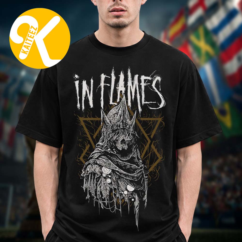 In Flames Merch European Tour 2026 Jester Horn Unisex T-Shirt In Flames Merch European Tour 2026 Jester Horn Unisex T-Shirt