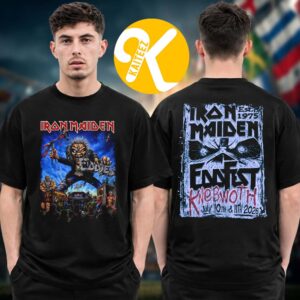 Iron Maiden Exclusive Event Tee EddFest 2026 Merch At Knebworth Park On July 10 11 2026 Two Sided Unisex T-Shirt
