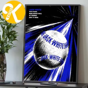 Jack White Boston MA Event Poster MGM Music Hall At Fenway On July 17 2026 Home Decor Poster Canvas