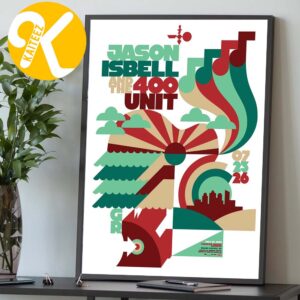Jason Isbell And The 400 Unit Grand Rapids MI Event Poster At The Frederik Meijer Gardens In Grand Rapids MI On July 23 2026 Home Decor Poster Canvas