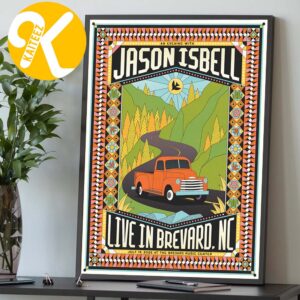 Jason Isbell Brevard NC Event Poster At The Brevard Music Center In Brevard NC On July 19 2026 Home Decor Poster Canvas