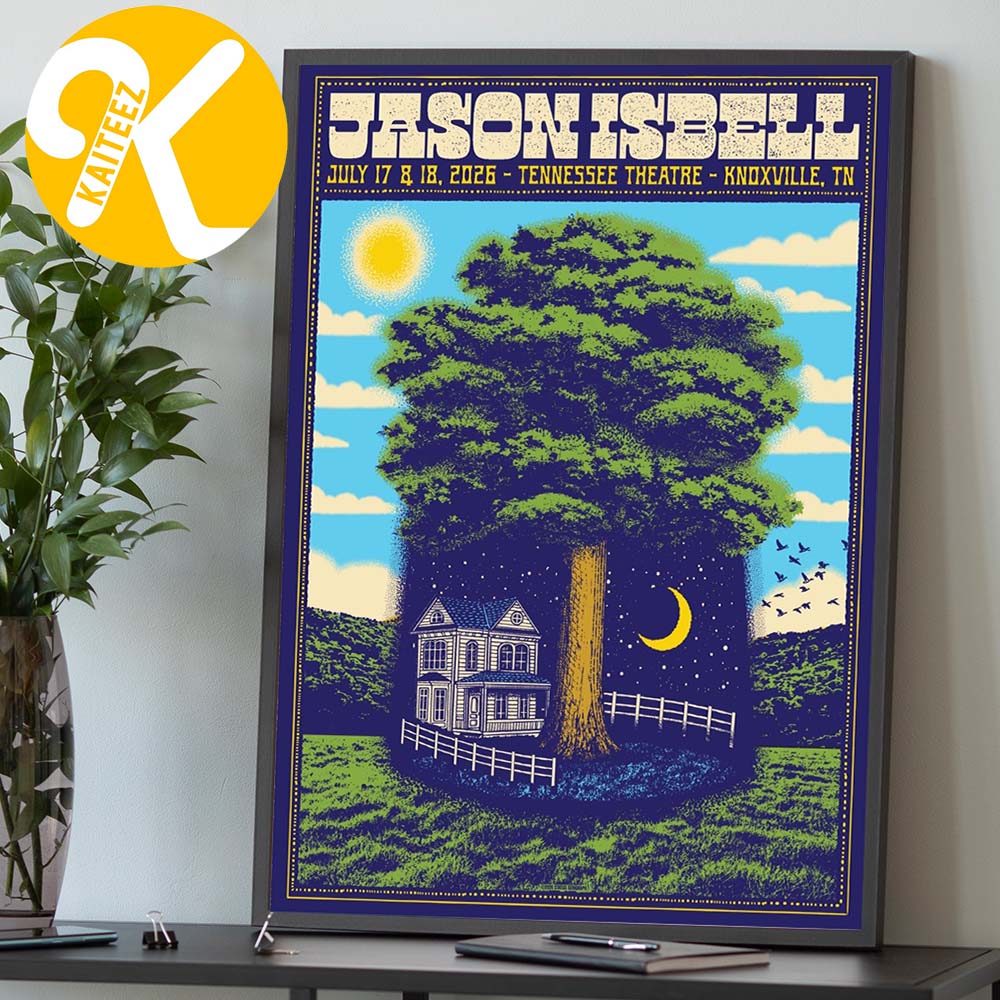 Jason Isbell Knoxville TN Event Poster At Tennessee Theatre In Knoxville TN On July 17 18 2026 Home Decor Poster Canvas Jason Isbell Knoxville TN Event Poster At Tennessee Theatre In Knoxville TN On July 17 18 2026 Home Decor Poster Canvas