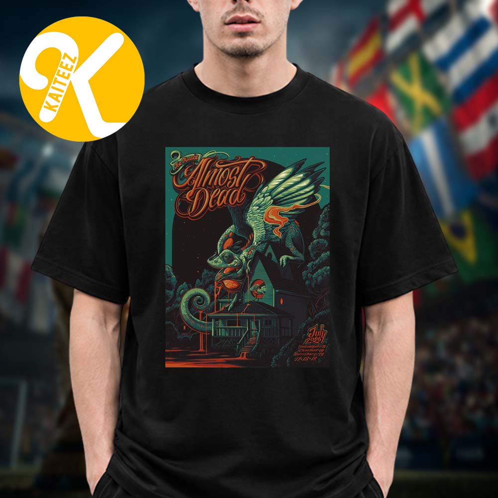 Joe Russo Almost Dead Event Poster July Tour 2026 Set Times Unisex T-Shirt Joe Russo Almost Dead Event Poster July Tour 2026 Set Times Unisex T-Shirt