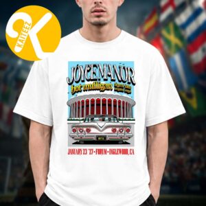 Joyce Manor Hot Mulligan At The Kia Forum In Inglewood CA On January 23 2027 With Tigers Jaw And Origami Angel Unisex T-Shirt