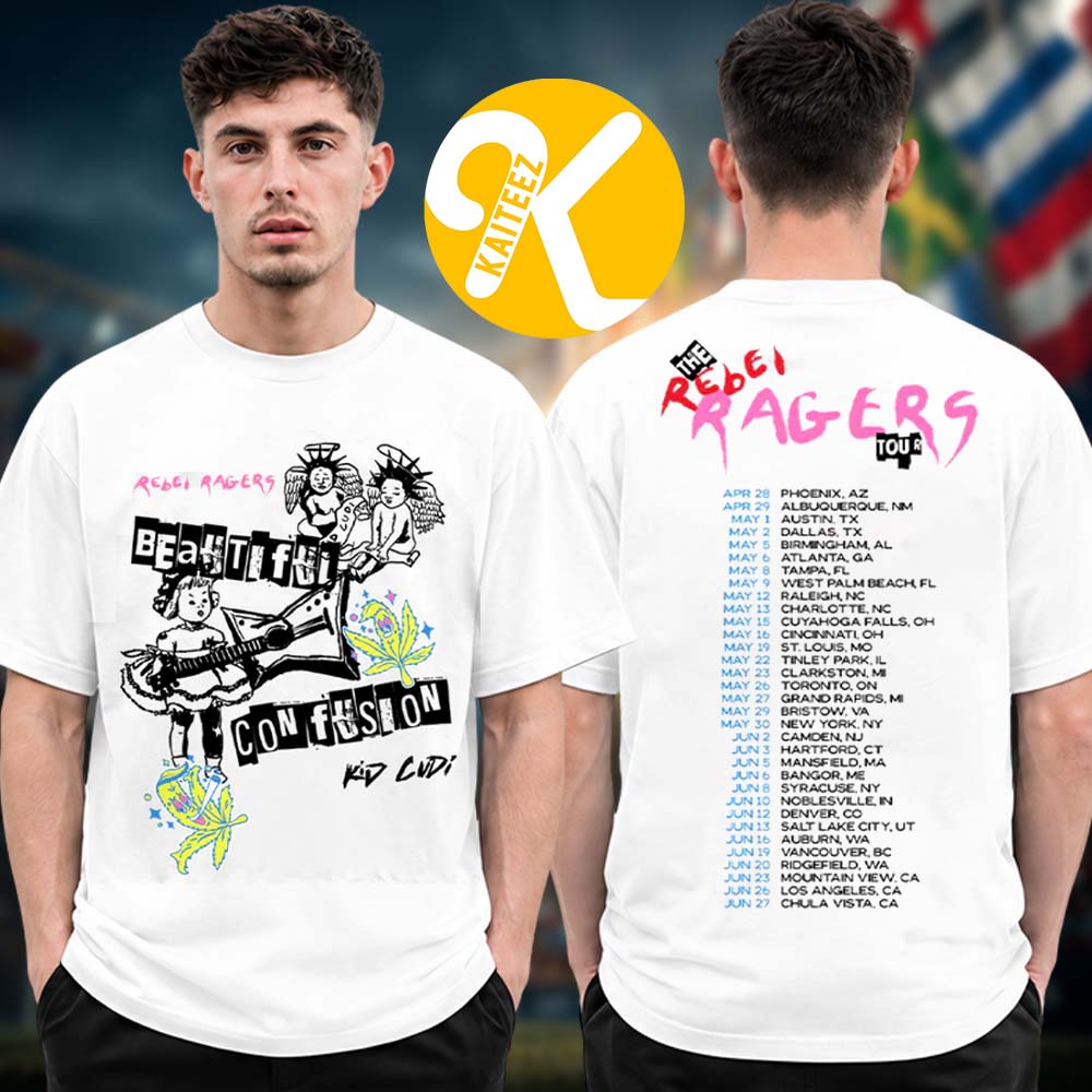Kid Cudi Merch Rebel Ragers Tour 2026 Beautiful Confusion Tour Dates Two Sided Unisex T-Shirt Kid Cudi Merch Rebel Ragers Tour 2026 Beautiful Confusion Tour Dates Two Sided Unisex T-Shirt