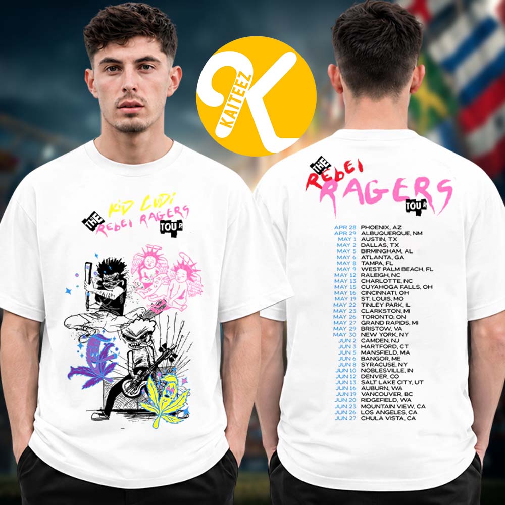 Kid Cudi Merch Rebel Ragers Tour 2026 Tour Dates Black Two Sided Unisex T-Shirt Kid Cudi Merch Rebel Ragers Tour 2026 Tour Dates Black Two Sided Unisex T-Shirt