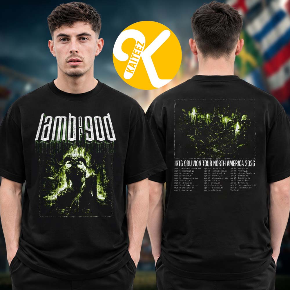 Lamp Of God Merch Into Oblivion Tour North America 2026 Beast Temple Tour Dates Two Sided Unisex T-Shirt Lamp Of God Merch Into Oblivion Tour North America 2026 Beast Temple Tour Dates Two Sided Unisex T-Shirt