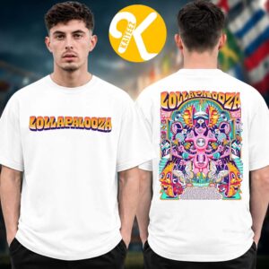 Lollapalooza Festival 2026 Event Poster At Grant Park In Chicago IL On July 30 – Aug 2 2026 Line Up Two Sided Unisex T-Shirt