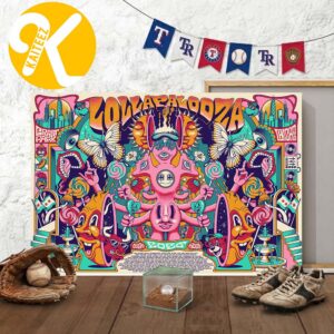Lollapalooza Festival 2026 Event Poster Lanscape At Grant Park In Chicago IL On July 30 – Aug 2 2026 Line Up Home Decor Poster Canvas