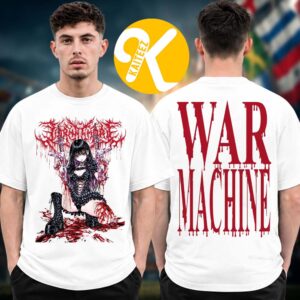 Lorna Shore War Machine Collection Merch Anime Gun Two Sided Unisex T-Shirt