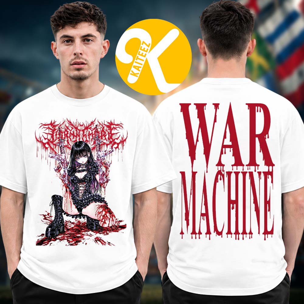 Lorna Shore War Machine Collection Merch Anime Gun Two Sided Unisex T-Shirt Lorna Shore War Machine Collection Merch Anime Gun Two Sided Unisex T-Shirt