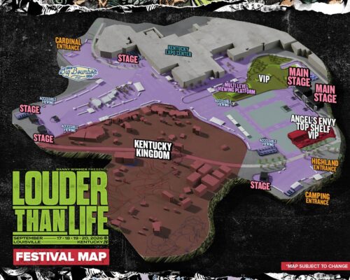 Louder Than Life Festival 2026 Map