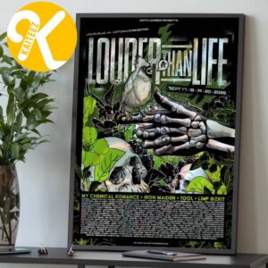 Louder Than Life Festival 2026 Merch At Kentucky Expo Center In Louisville KY On September 17 18 19 20 2026 Line Up Bird In The Hand Vault Collection Home Decor Poster Canvas