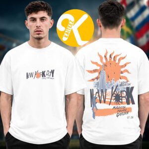Louis Tomlinson Exclusive Madison Square Garden Merch How Did We Get Here White Two Sided Unisex T-Shirt