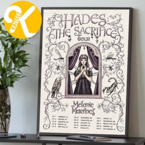 Melanie Martinez Exclusive Event Poster Hades The Sacrifice Tour 2026 Tour Dates Home Decor Poster Canvas