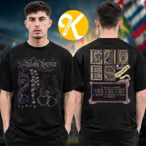Melanie Martinez Merch Hades The Sacrifice Tour 2026 Flower Graphic Tour Dates Two Sided Unisex T-Shirt