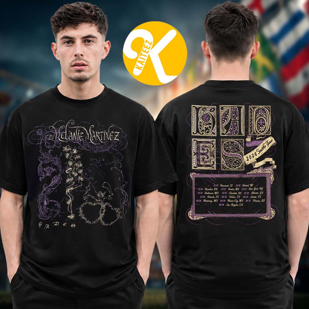 Melanie Martinez Merch Hades The Sacrifice Tour 2026 Flower Graphic Tour Dates Two Sided Unisex T-Shirt Melanie Martinez Merch Hades The Sacrifice Tour 2026 Flower Graphic Tour Dates Two Sided Unisex T-Shirt