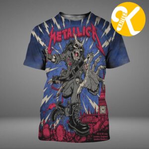 Metallica M72 London Limited Edition Poster Pop Up Store At London Stadium In London UK On July 3 5 2026 All Over Print Shirt