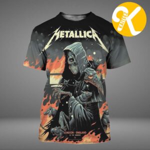 Metallica M72 London Night 1 Limited Edition Poster At London Stadium In London UK On July 3 5 2026 All Over Print Shirt