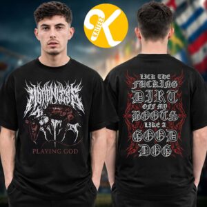 Motionless In White Merch The Sweat And Blood Tour 2026 Playing God Two Sided Unisex T-Shirt