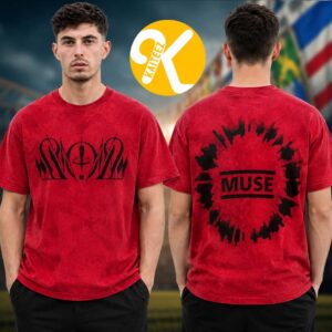 Muse Band Merch The Wow! Signal USA Tour 2026 Red Graphic Unisex T-Shirt